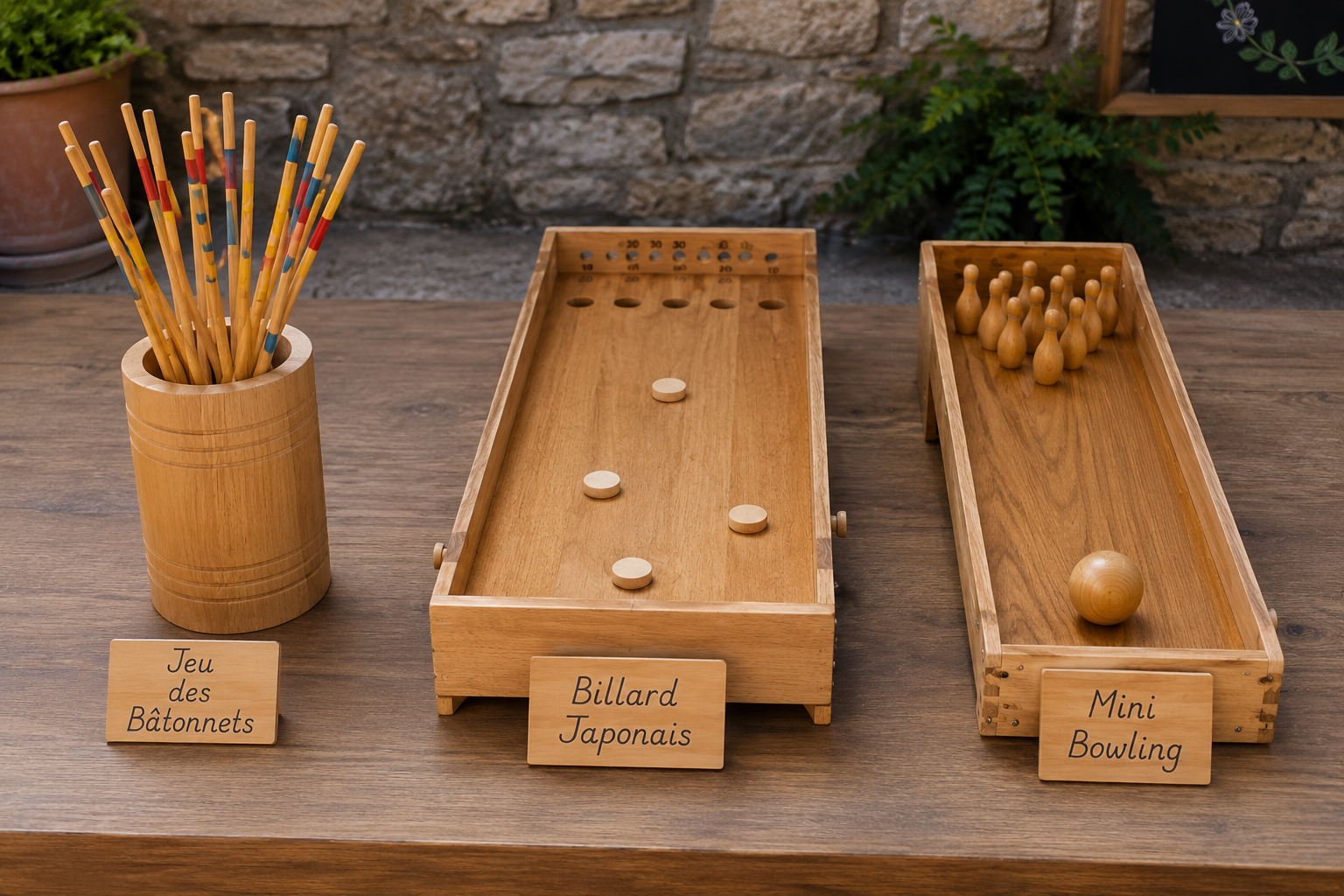 Tournois : jeu en bois XXL (location possible)